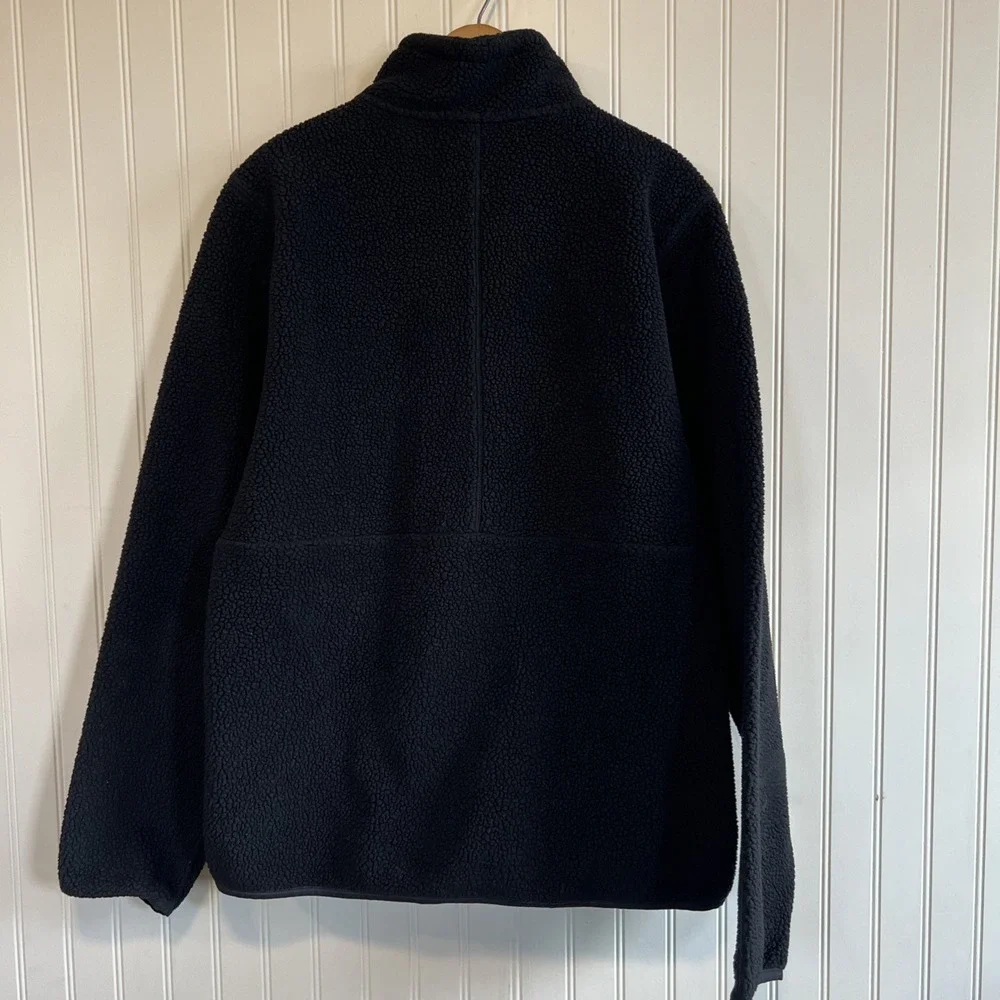 Cuts 1/4 Zip Men's Black Large Fleece Polartec Minalmalist‎